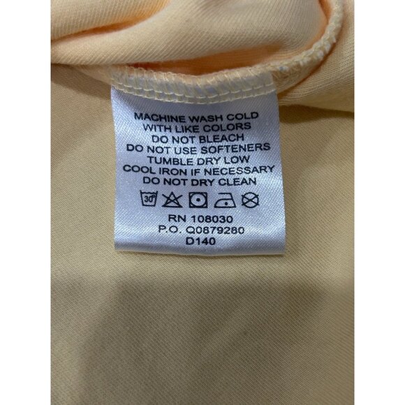 Devon & Jones Mens Golf Embroidered Polo Shirt Yellow Pima Cotton Sz Medium - Picture 6 of 8